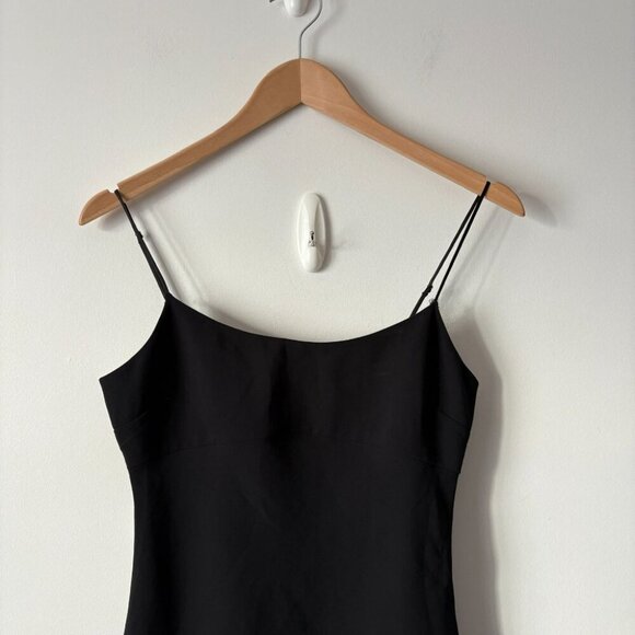 Aritzia Wilfred Foxley Crepe Scoop Neck Mini Dress Black Size 2 - Picture 4 of 8